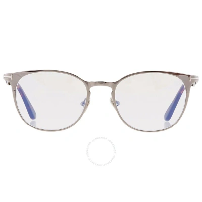 Tom Ford Blue Light Block Oval Men's Eyeglasses Ft5732-b 008 52 In Demo Lens