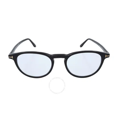 Tom Ford Blue Light Block Oval Unisex Eyeglasses Ft5803-b 001 49