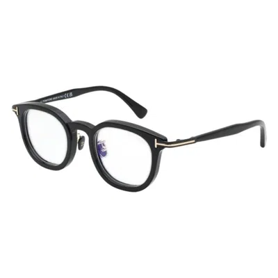 Tom Ford Blue Light Block Oval Unisex Eyeglasses Ft6009-d-b 001 48 In Black