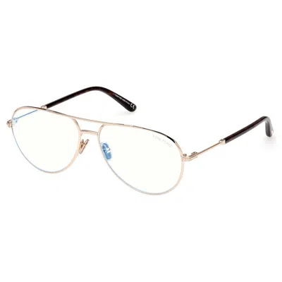 Tom Ford Blue Light Block Pilot Men's Eyeglasses Ft5829-b 028 57