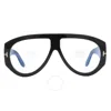 Tom Ford Pilot Clear-lenses Glasses In Blue