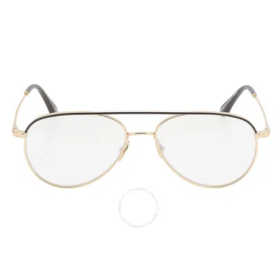 Tom Ford Blue Light Block Pilot Titanium Men's Eyeglasses Ft5693-b 030 57 In Gold