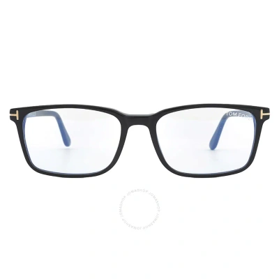 Tom Ford Blue Light Block Rectangular Men's Eyeglasses Ft5735-b 001 54