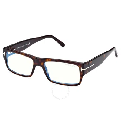 Tom Ford Blue Light Block Rectangular Men's Eyeglasses Ft5835-b 052 54