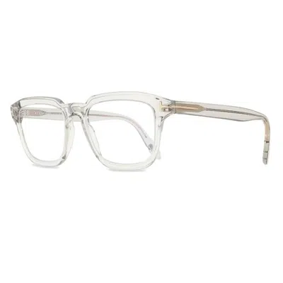 Tom Ford Blue Light Block Rectangular Men's Eyeglasses Ft6032-f-b 020 52 In Transparent