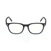 Tom Ford Blue Light Block Rectangular Unisex Eyeglasses Ft5860-d-b 001 52 In Black / Blue