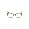 Tom Ford Blue Light Block Square Men's Eyeglasses Ft5694-b 028 52 In Gold