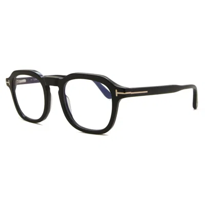 Tom Ford Blue Light Block Square Men's Eyeglasses Ft5836-b 001 49