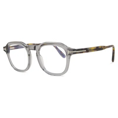 Tom Ford Blue Light Block Square Men's Eyeglasses Ft5836-b 020 49 In Gray