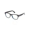 Tom Ford Blue Light Block Square Men's Eyeglasses Ft5898-b 001 52