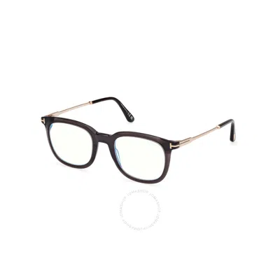 Tom Ford Blue Light Block Square Men's Eyeglasses Ft5904-b 005 50 In Black