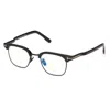 Tom Ford Rectangle-frame Glasses In Black