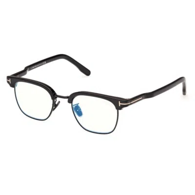 TOM FORD TOM FORD BLUE LIGHT BLOCK SQUARE MEN'S EYEGLASSES FT5932-D-B 001 47