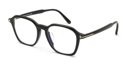 Tom Ford Blue Light Block Square Men's Eyeglasses Ft6101-d-b 001 53 In ["blue","black"]