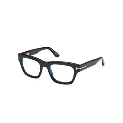 Tom Ford Blue Light Block Square Unisex Eyeglasses Ft6036-b 001 52