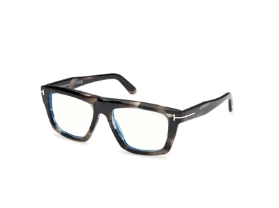 Tom Ford Blue Light Block Square Unisex Eyeglasses Ft6059-b 056 54