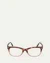 Tom Ford Blue Light Blocking Acetate Square Glasses In Multi