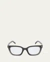Tom Ford Blue Light Blocking Square Acetate Glasses In Black