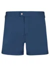 Tom Ford Blue Piping Swim Shorts In Blue