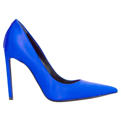Tom Ford Blue Satin Stiletto Pumps