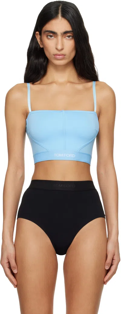 Tom Ford Spaghetti Strap Top In Blue