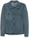 Tom Ford Hemdjacke Aus Wildleder In Blau