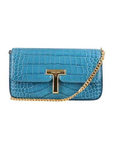 Tom Ford Blue Wallis Shoulder Bag