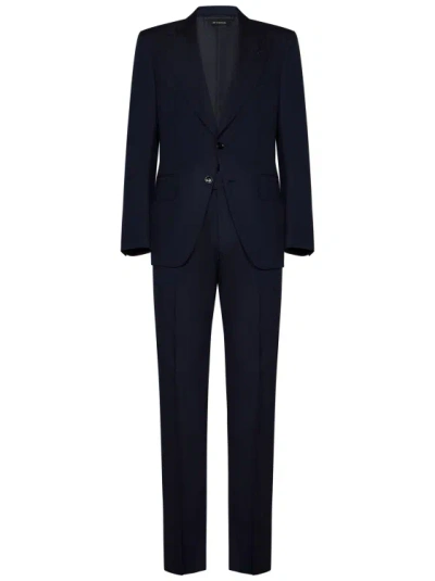 Tom Ford Blue Wool Suit
