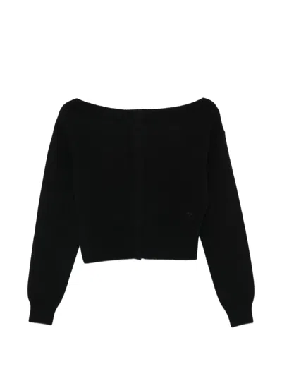 Tom Ford Boat-neck Cardigan In Black