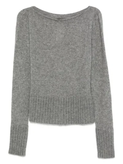 TOM FORD TOM FORD BOAT NECK KNITWEAR SWEATER WITH RIBBED ACCENTS