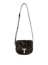 Tom Ford Wallis Leather-trimmed Leopard-print Calf Hair Shoulder Bag
