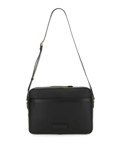 Tom Ford Medium Messenger Bag In Black