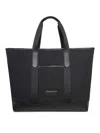 Tom Ford Nylon And Leather Tote Bag In Black