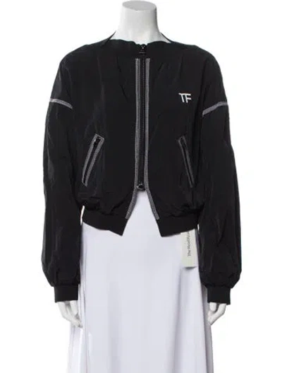 Pre-owned Tom Ford Bomber Jacket In Black