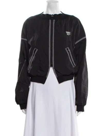Pre-owned Tom Ford Bomber Jacket In Black