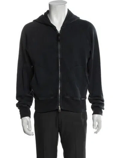 Pre-owned Tom Ford Bomber Jacket In Blue
