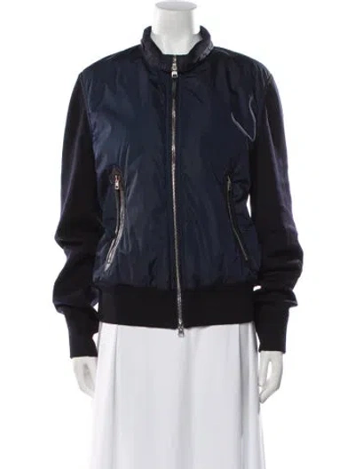Pre-owned Tom Ford Bomber Jacket In Blue