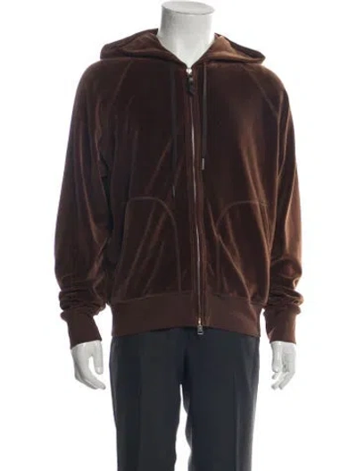 Pre-owned Tom Ford Bomber Jacket In Brown