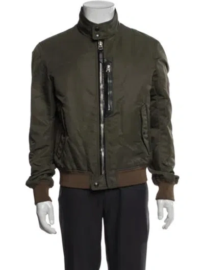 Pre-owned Tom Ford Bomber Jacket In Green