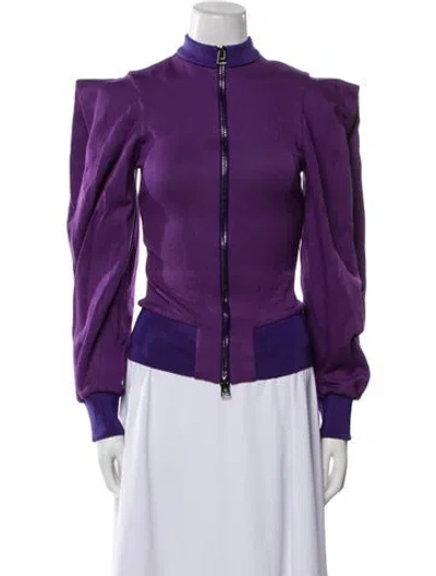 Pre-owned Tom Ford Bomber Jacket In Purple