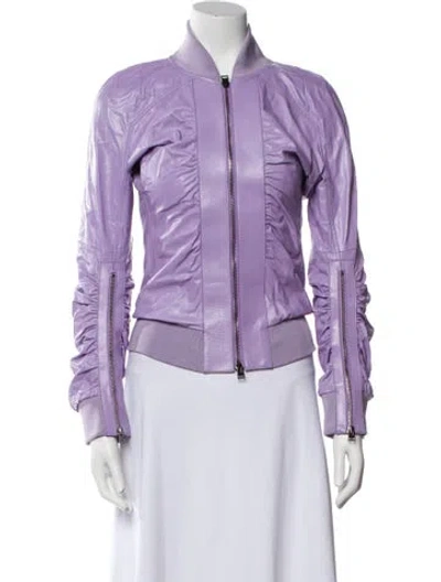 Pre-owned Tom Ford Bomber Jacket In Purple