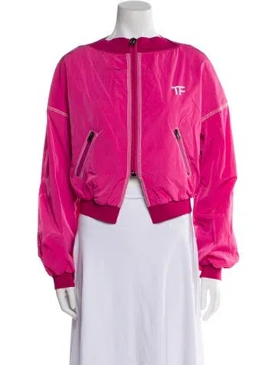 Pre-owned Tom Ford Bomber Jacket W/ Tags In Pink
