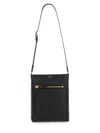Tom Ford Borsa A Tracolla In Pelle In Black