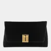 Tom Ford Black Velvet And Viscose Shoulder Bag