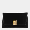Tom Ford Black Velvet And Viscose Shoulder Bag