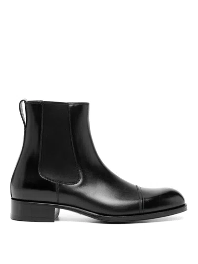 TOM FORD SMOOTH CALF LEATHER BOOTS