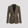 Tom Ford Metallic Silk-blend Boucle Single-breasted Jacket In Zoliv Multi Olive