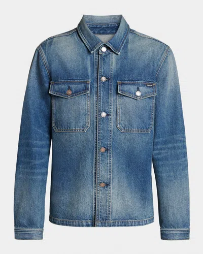 Tom Ford Boutique Men & Apos;s Cotton Denim Shirt Jacket In Multi