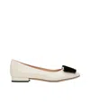 Tom Ford Off-white Audrey Ballerina Flats In Nude