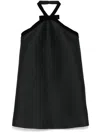 Tom Ford Bow Detail Mini Dress In Black